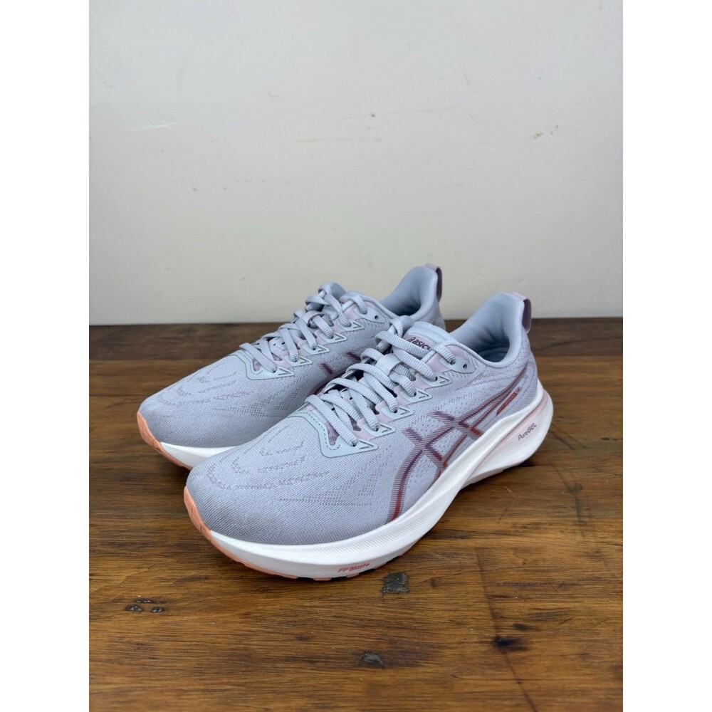 ASICS GT-2000 13 Grey Pink Women Size 9 Wide Running Shoes Max Cushion Stability